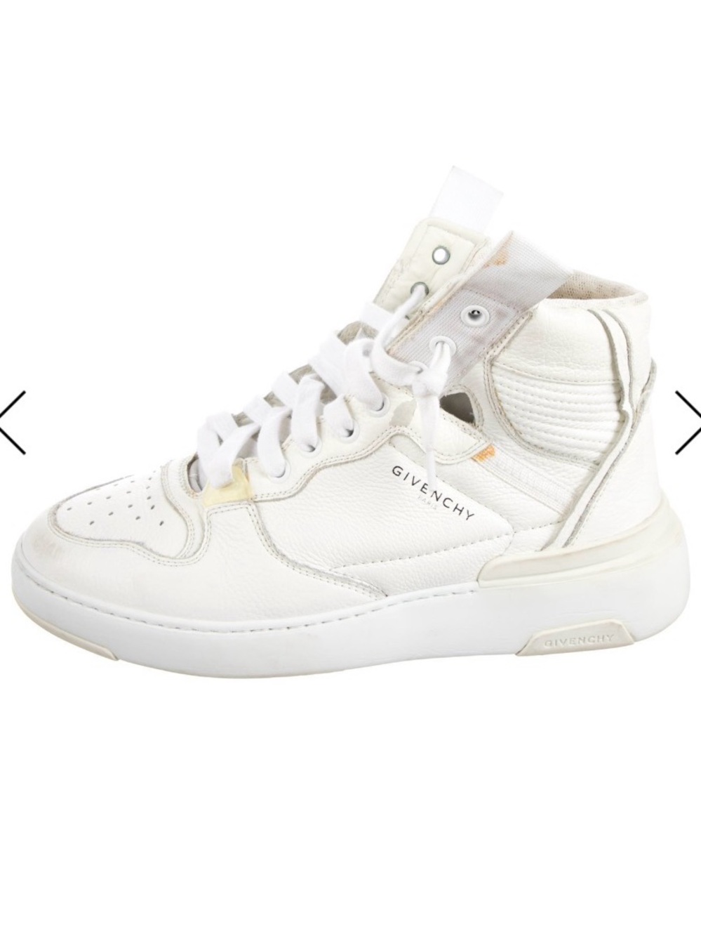 Givenchy White High-Top Leather Sneaker